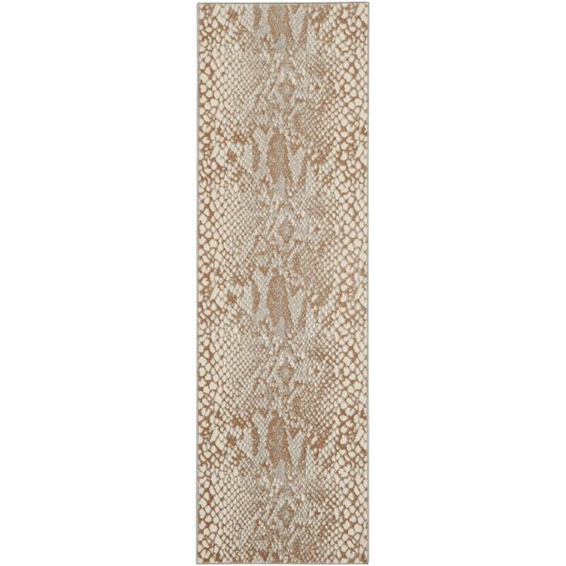 Nourison Solace All-Over Modern Snake Print Area Rug