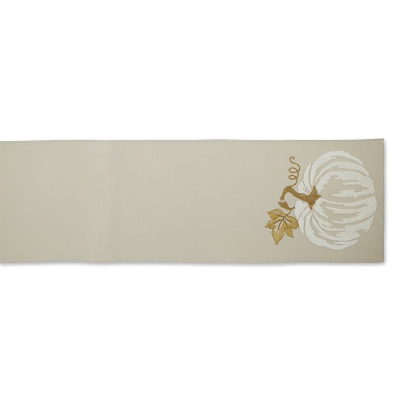 DII Embroidered Table Runner 14x70