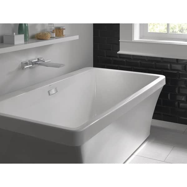 Shop Delta T5799 Pivotal Two Handle Wall Mounted Tub Filler Less