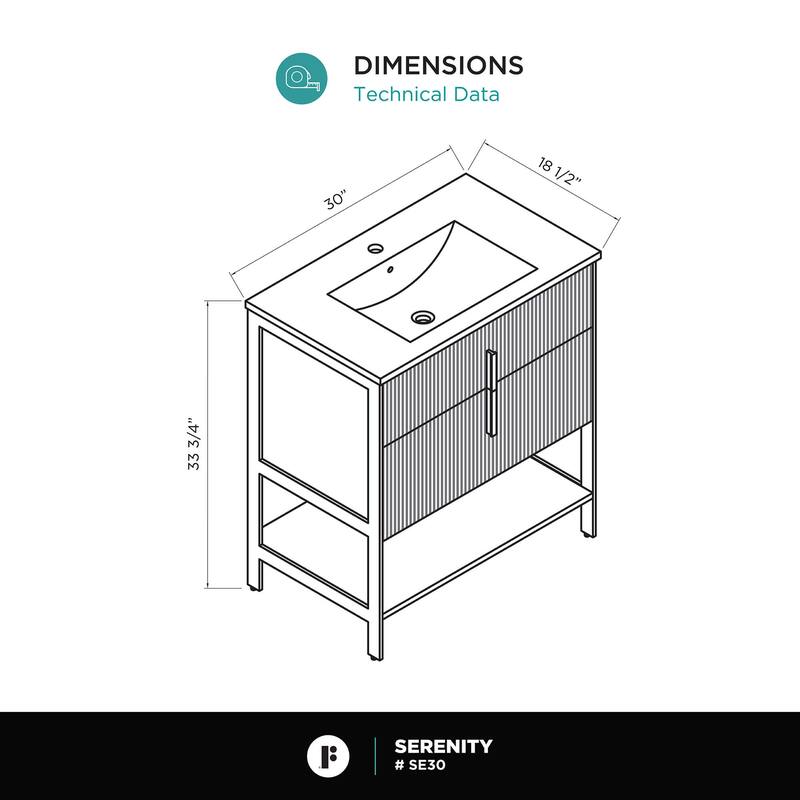 Fine Fixtures Serenity Modern bathroom vanity