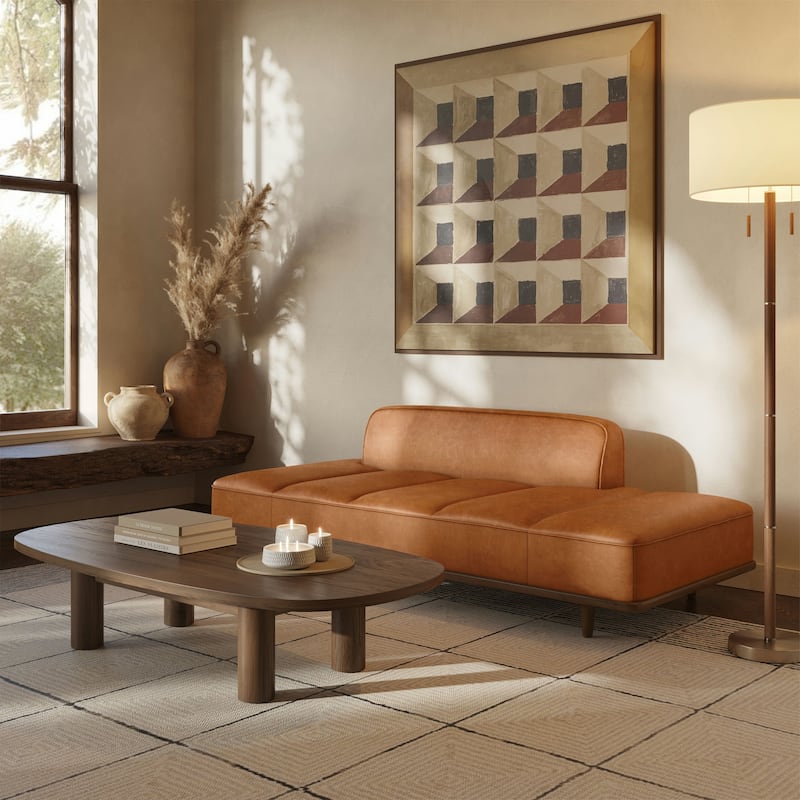 Poly & Bark Jasper Daybed - Full Grain Genuine Italian Leather