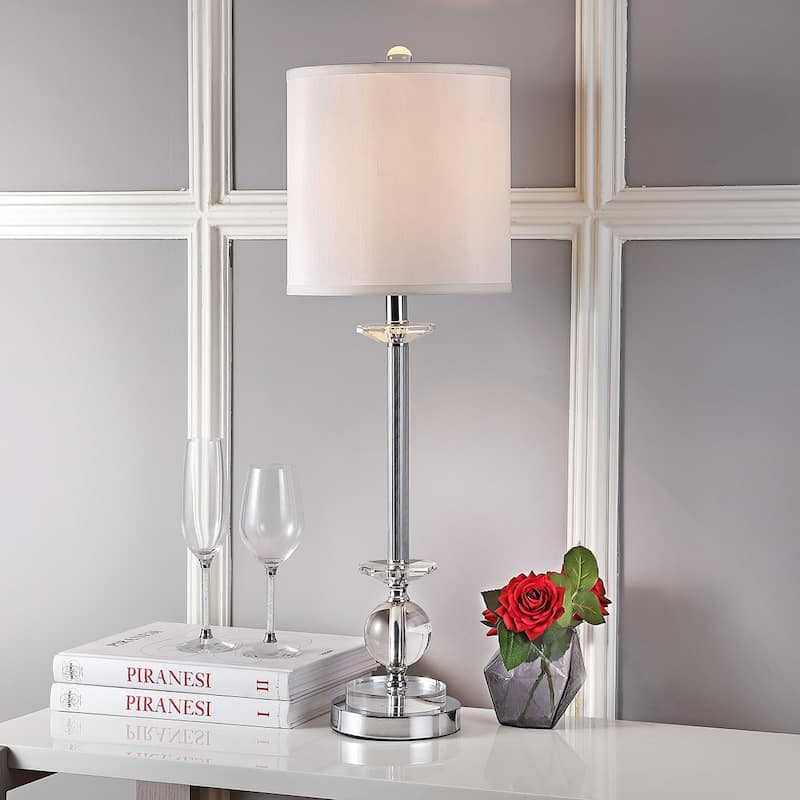 SAFAVIEH Lighting Tanja 31-inch Crystal Crystal Candlestick Lamp (Set of 2) - 10"x10"x31" - 10Wx10Dx31H