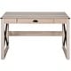 preview thumbnail 3 of 6, HOMCOM Industrial Retro Style Wooden Modern X-Frame Particleboard Study Desk w/1 Drawer Home Office Desk Oak Function Desks