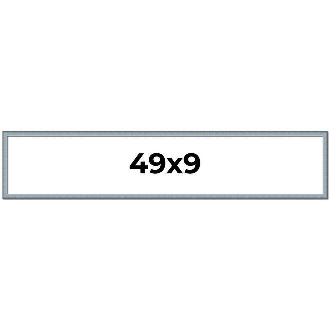49x9 Frame Rustic Sky Blue Solid Wood Picture Frame | 0.75 Inch
