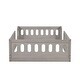 preview thumbnail 22 of 24, Wood Twin Size Floor Bed Toddler Bed Cribs with Surrounded Fences and Small Opening, Curved Design Protects Baby Kids Safe