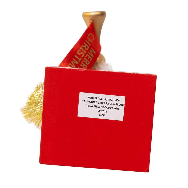 Kurt Adler charming 15-Inch Red and Green With Horn Nutcracker