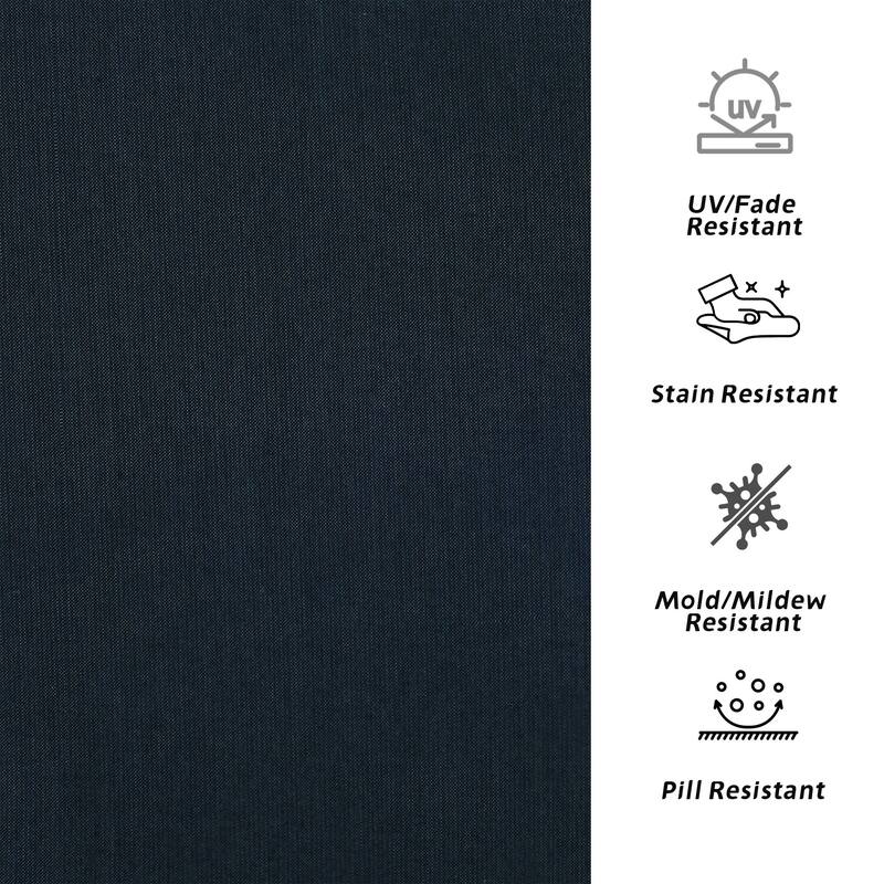 Outdoor 4.7" Thick Sunbrella Cushion Set with Back and Seat Cushions