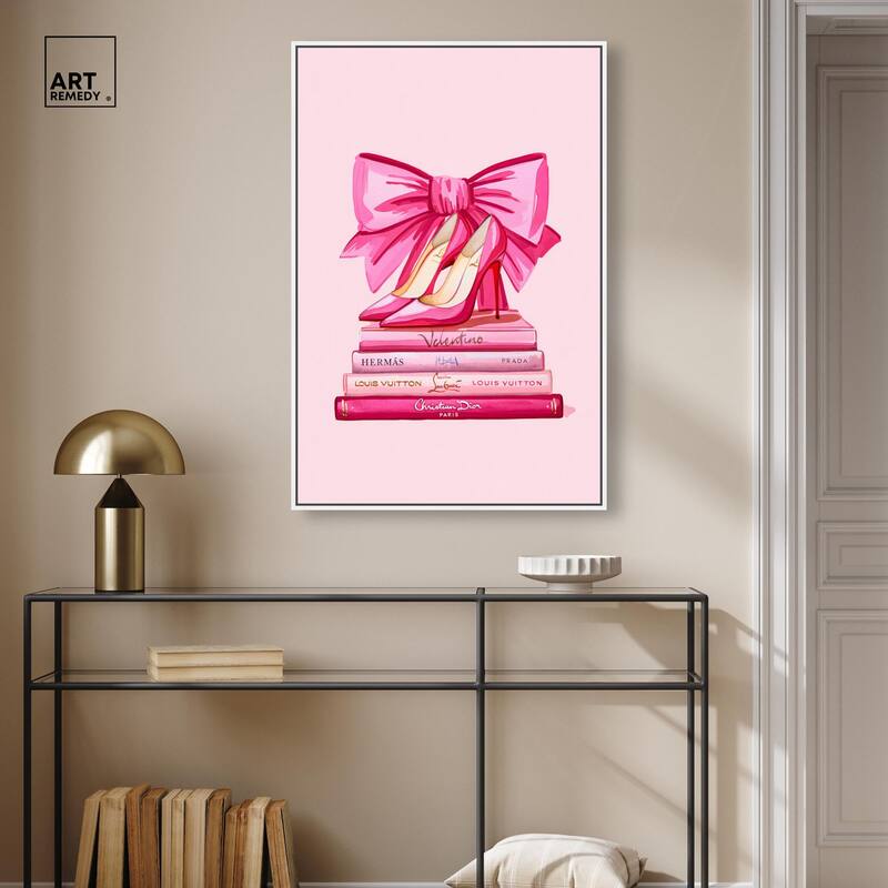 Roseate Runway Reads Canvas by Art Remedy