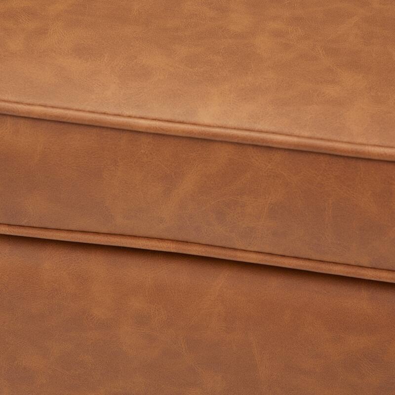 Atley Upholstered Bench with Storage and Solid Wood Legs