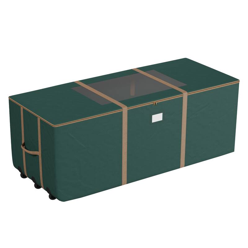 Rolling Christmas Tree Storage Bag - Heavy-Duty Storage Bags for 12FT Artificial Trees byHastings Home - 67" x 28" x 28"
