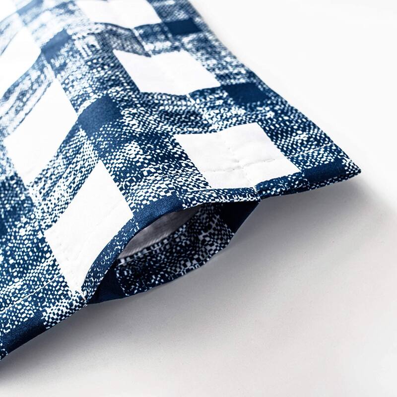 DriftAway Checked Plaid Printed Pattern Farmhouse Lined Blackout Rod Pocket Window Curtain Valance - 52" width x 18 " length