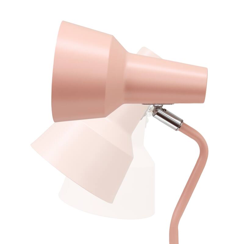 Gooseneck Desk Lamp with Cone Shade - 15.25" - Blush Pink