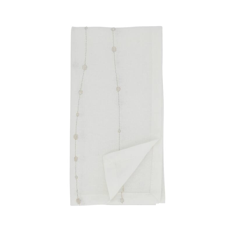 Cotton Napkins With Embroidered Design (Set of 4)