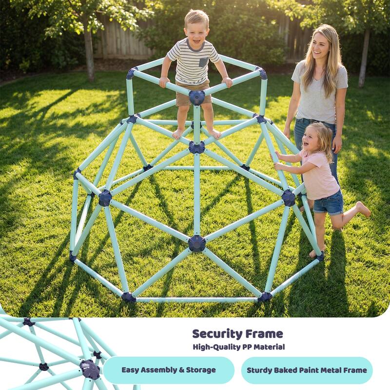 Geometric Climbing Dome Sturdy, Strong Load Capacity, Portable, and Versatile for Indoor and Outdoor Use, for Kids Ages 3 to 10