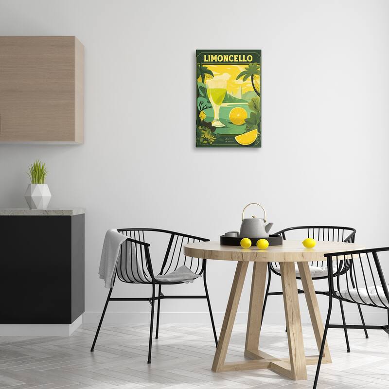Stupell Lemon Cocktail in Tropical Scene Canvas Wall Art Design By Andreas Magnusson