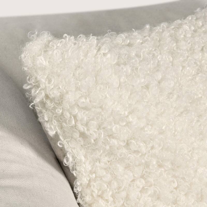 Villa by Classic Home Carters Ivory Throw Pillow