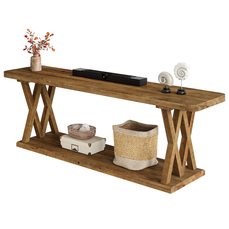 63" TV Stand for TVs Up to 75 Inches, Low Media Console Television Stands