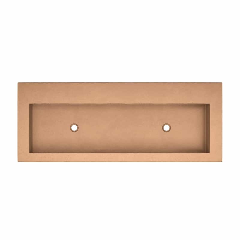 Trough 48-inch NativeStone Drop-in Double Bathroom Sink - 48" x 19" x 5"