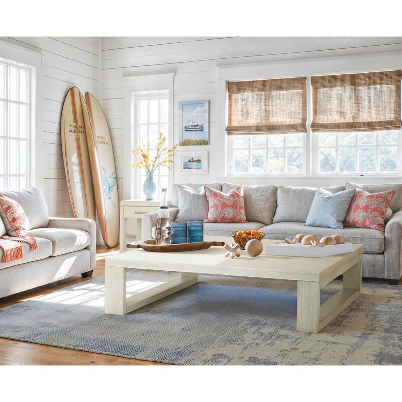 Magnussen Home Refton Balboa Mist Rectangular End Table - 22''W x 26''D x 24''H