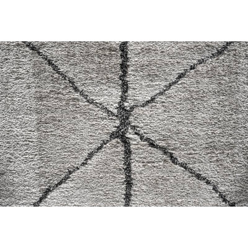 Nina Rowan Gray, Mushroom, and Charcoal Recycled Polyester Area Rug - 9' x 12'