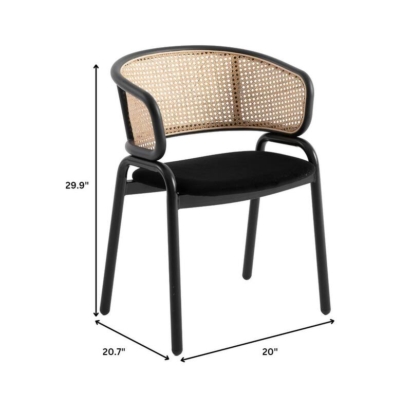LeisureMod 7-pc Dining Set Ravenna Table and 6 Ervilla Chairs