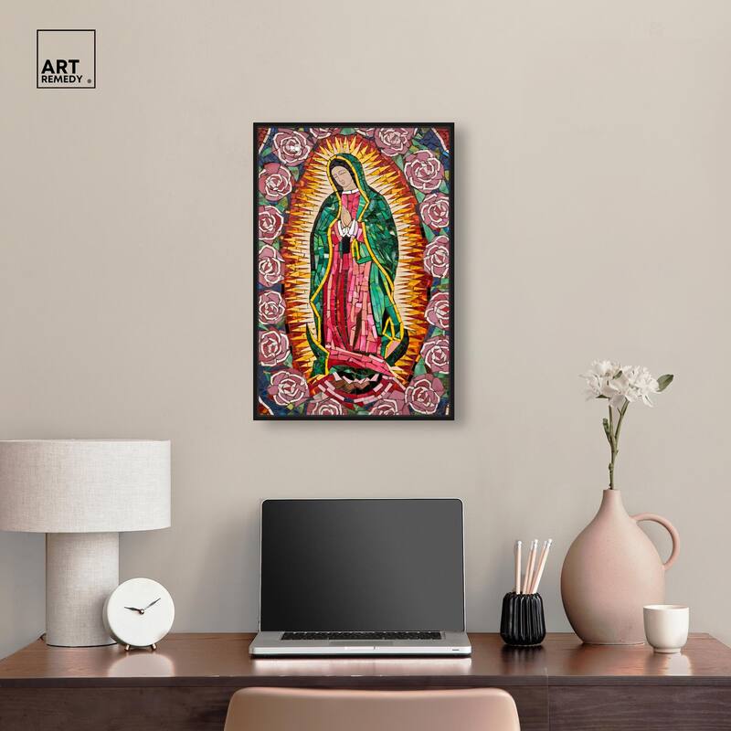 Mother of Mosaic Canvas by Art Remedy