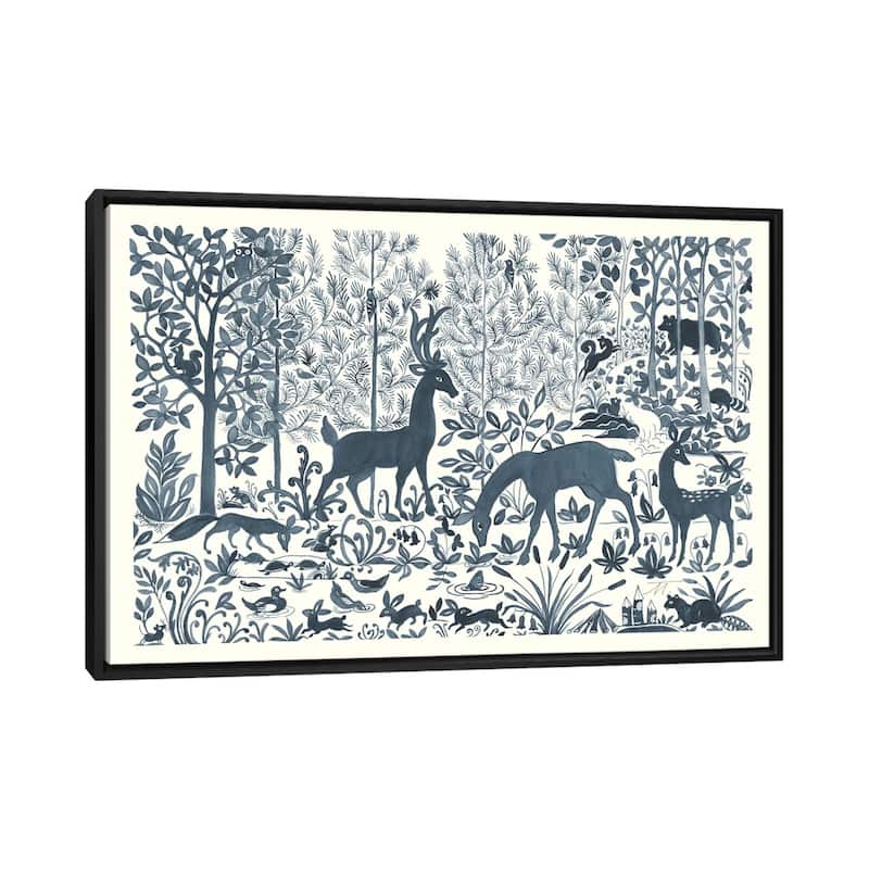 iCanvas "Forest Life I" by Miranda Thomas Framed Canvas Print - Black - 26x40