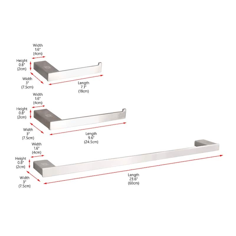 Indigo Home 3-Piece Bathroom Hardware Set