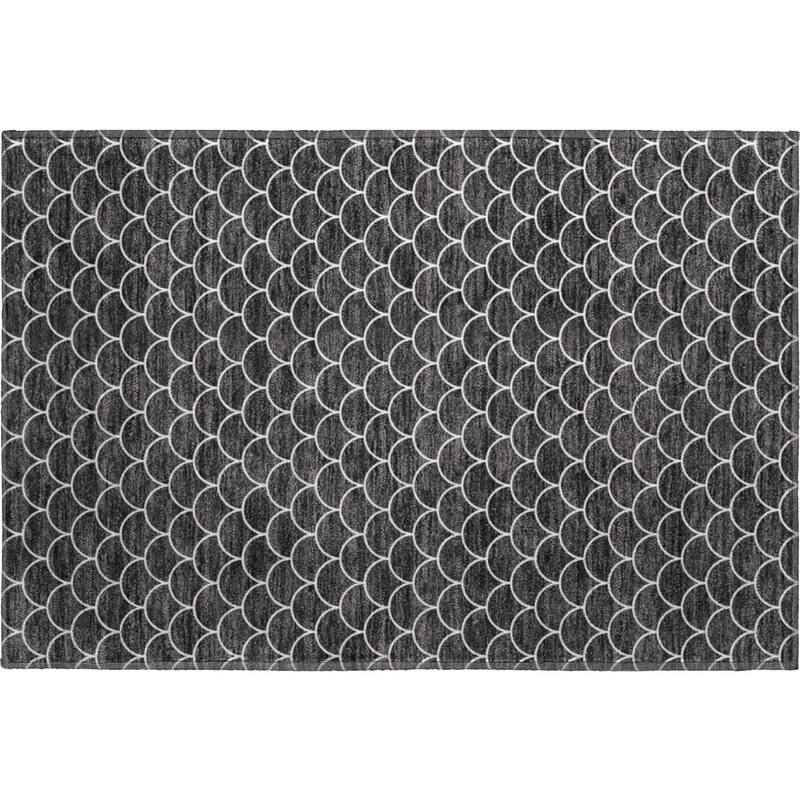 Premium Washable Super Soft Geo Scallops Mayfield Rug
