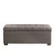 preview thumbnail 14 of 19, Porch & Den Large Tufted Storage Bench Taupe