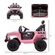 preview thumbnail 3 of 12, 12V Kids Ride on Toy Truck with Parent Remote Control, Pink