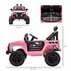 preview thumbnail 10 of 12, Electric 12V Kids Ride On Truck with Remote Control, Adjustable Speed, LED Lights, Spring Suspension, for Ages 3-6