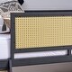 preview thumbnail 25 of 33, Metal Loft Bed with Rectangular Desk LED Lights loft Bed Frame with Storage Shelves and Ladder, Black+Brown