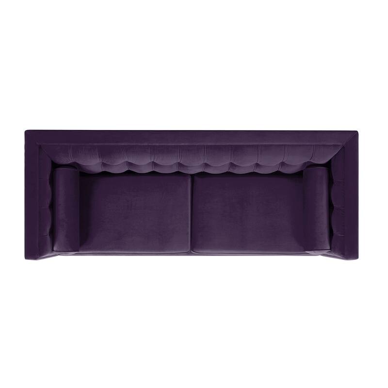 Jack 84" Modern Upholstered Tufted Tuxedo Sofa