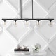preview thumbnail 17 of 24, Luca Parisian 45.5" 5-Light Modern Glam Iron Globe Linear LED Pendant by JONATHAN Y
