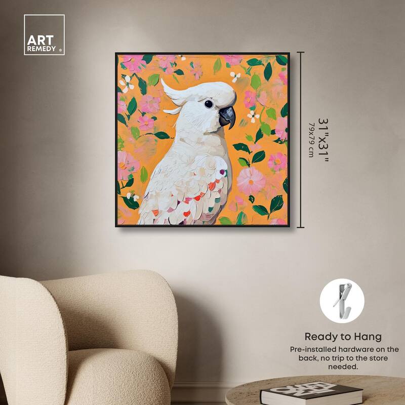 White Cockatoo II Canvas by Art Remedy