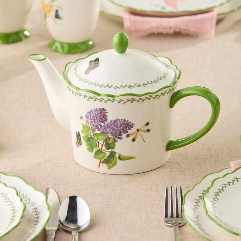 Certified International Mirabella 36 oz.Teapot - 10.25"L x 5.75"W x 6.75"H