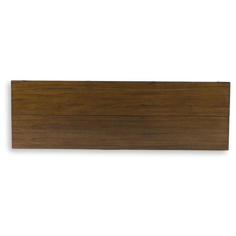 Signature Design by Ashley Sturlayne Brown Flip Top Sofa Table - 60" W x 19" D x 30" H