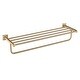 preview thumbnail 14 of 12, Kraus Ventus 25" Brass Towel Rack Brushed Gold
