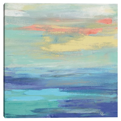 Sunset Beach II Bright by Silvia Vassileva Canvas Art Print
