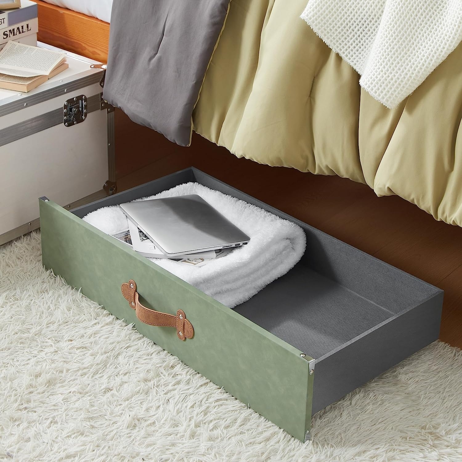 Texture® Brand - Rolling Under Bed Storage Drawer by DormCo