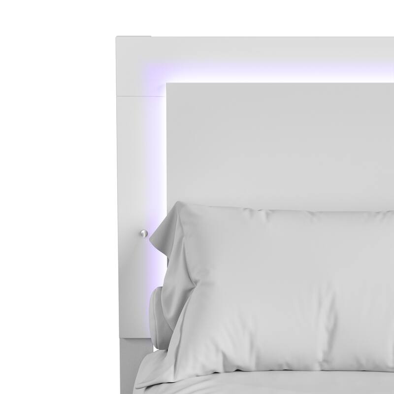 Furniture of America Erina Modern Glossy 5-Piece Panel Bedroom Set