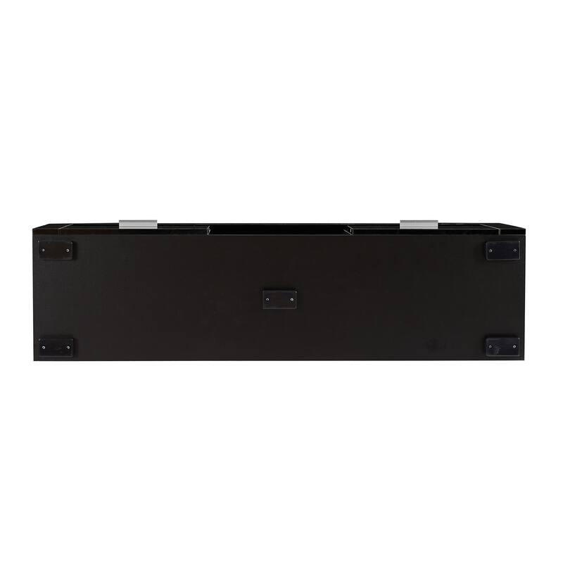 Contemporary LED TV Console with Remote-Controlled Lights and Storage Drawers - 51.