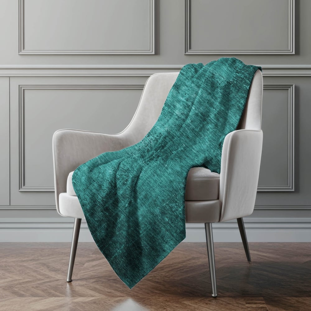 Premium Machine Washable Abstract Ombre Sherpa Throw Blanket