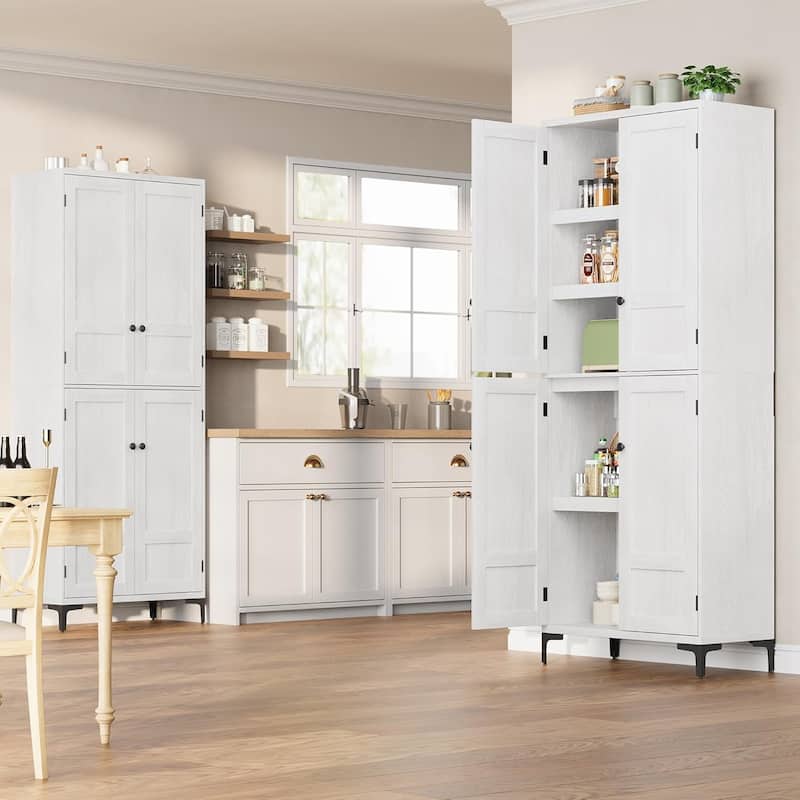 71 Inch Tall Storage Cabinet, 5 - Tier Kitchen Pantry Cabinet