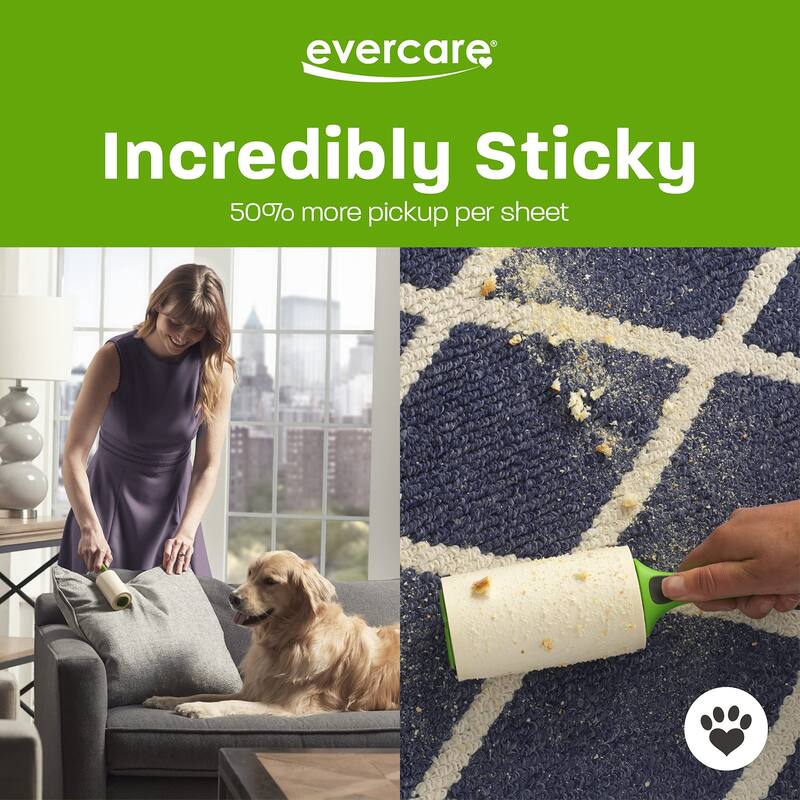 Evercare Giant Pet Hair Roller Refill 60 Sheets