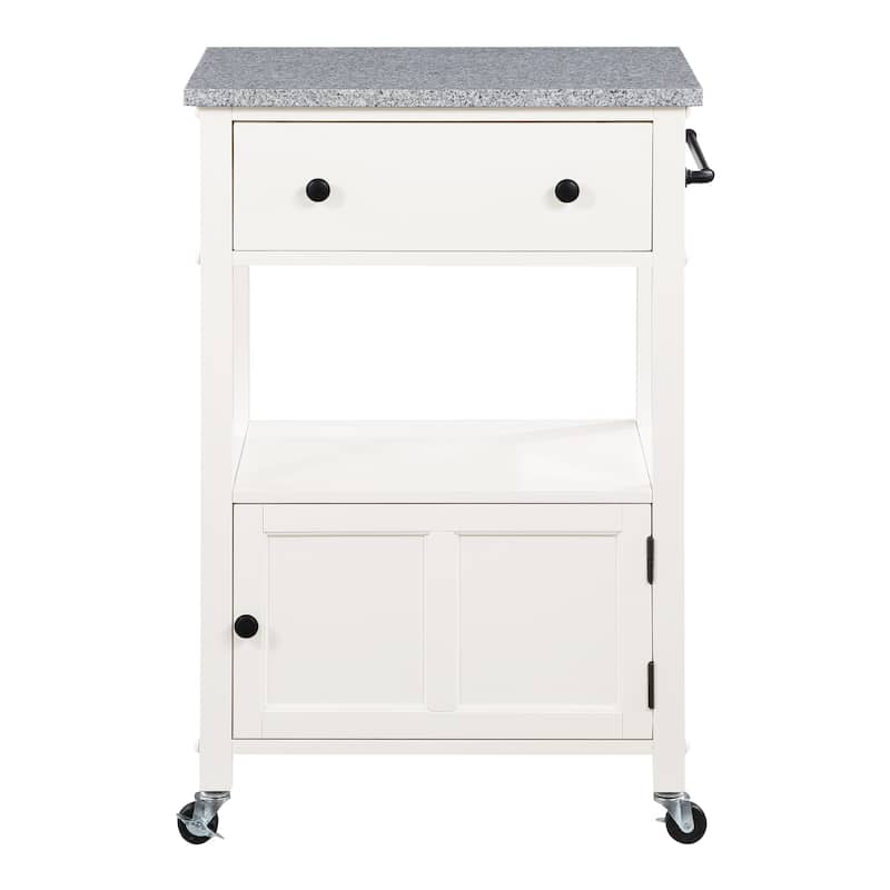 Fairfax Kitchen Cart with Granite Top