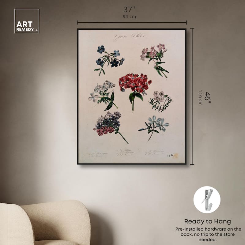 Seven Flowering Plants Canvas by Art Remedy