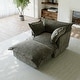 preview thumbnail 39 of 47, 39"W Oversized Chenille Comfy Cloud Chaise Lounge with Ottoman