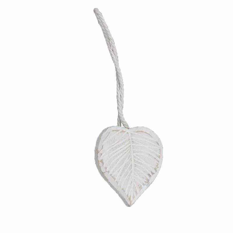 Magnetic Wooden Heart Curtain Tiebacks Easy to Use